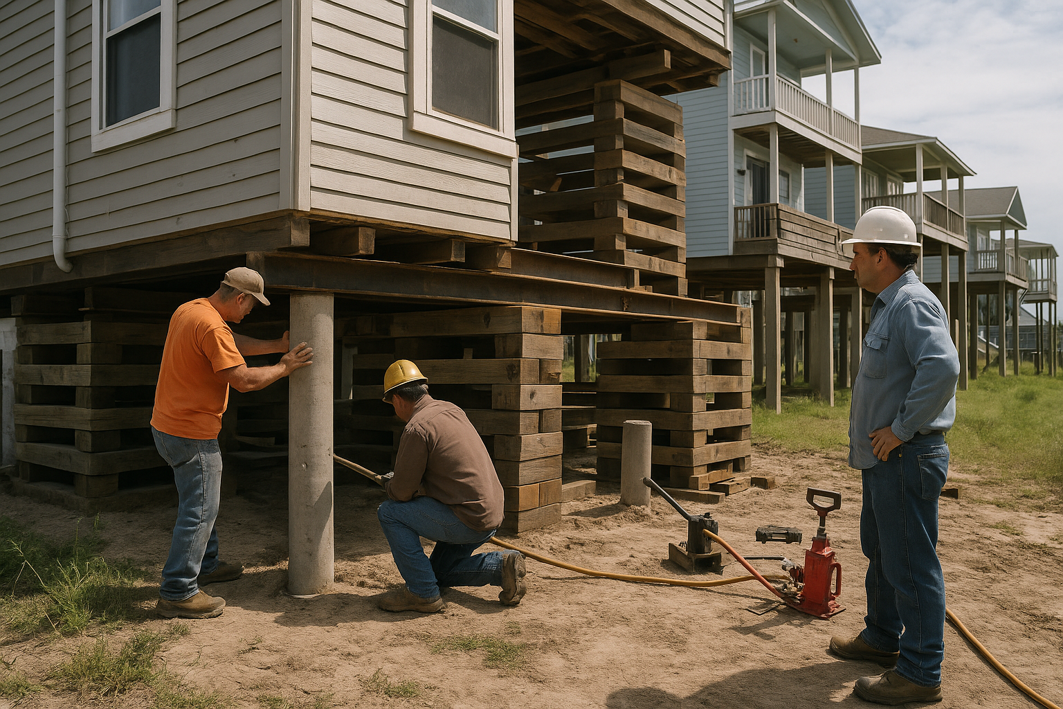 House Lifting in Galveston Island, TX – Elevate & Protect Your Coastal Home - foundation and piling inspection process
