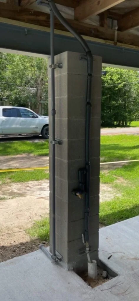 New piling installation